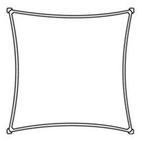 Bevestigingsmaterialen set Schaduwdoek Vierkant en Rechthoek