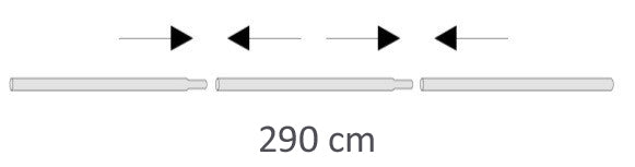 Baleinen sets (aluminium)