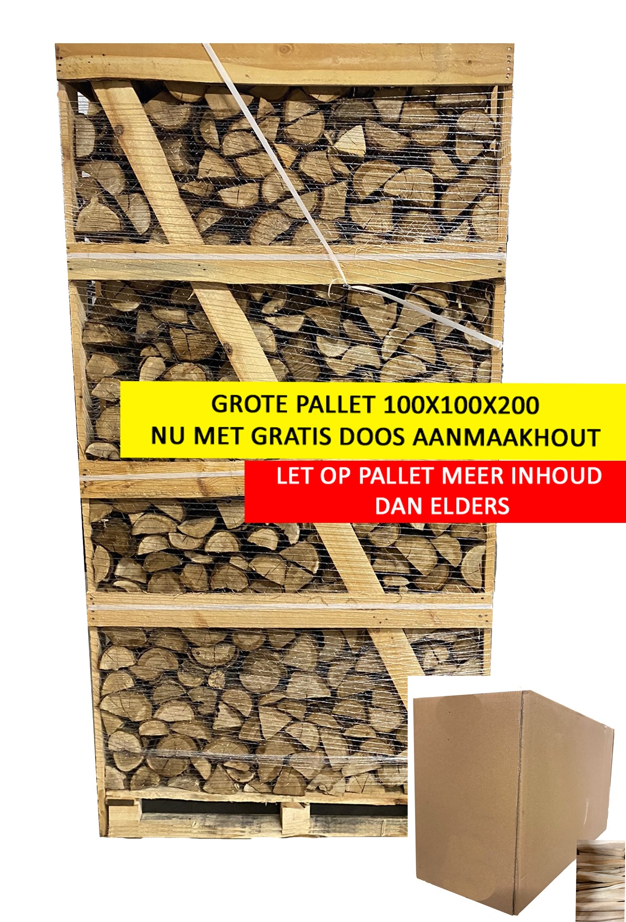 Haardhout Eiken FSC gedroogd - XL