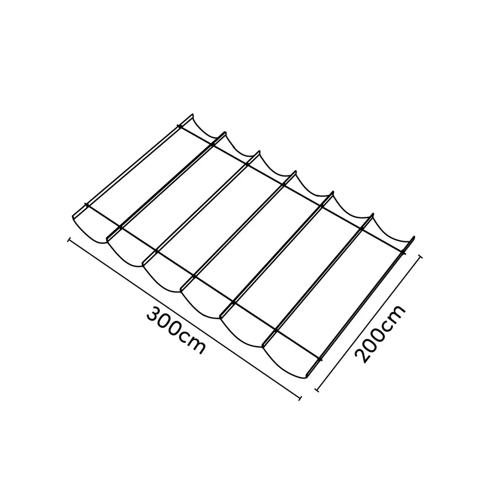 Garviks Harmonicadoek waterafstotend zwart + materialen en terrasheater