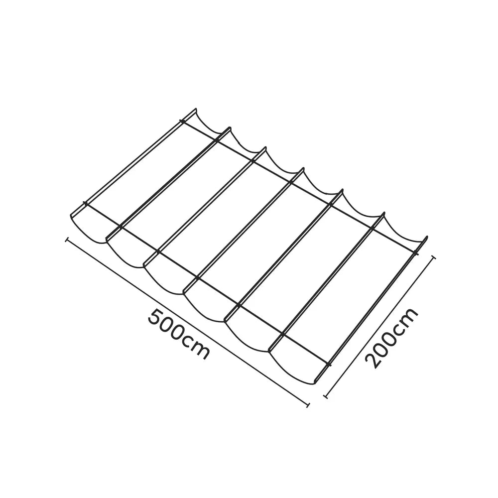 Garviks Harmonicadoek waterafstotend grijs + materialen en terrasheater