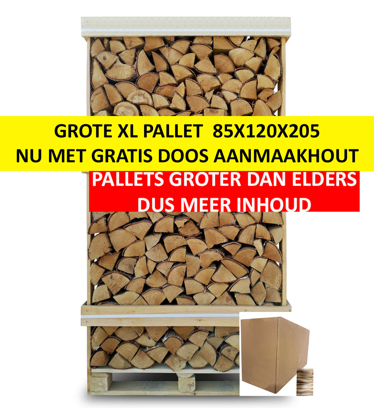 Haardhout Beuken FSC ovengedroogd - XL