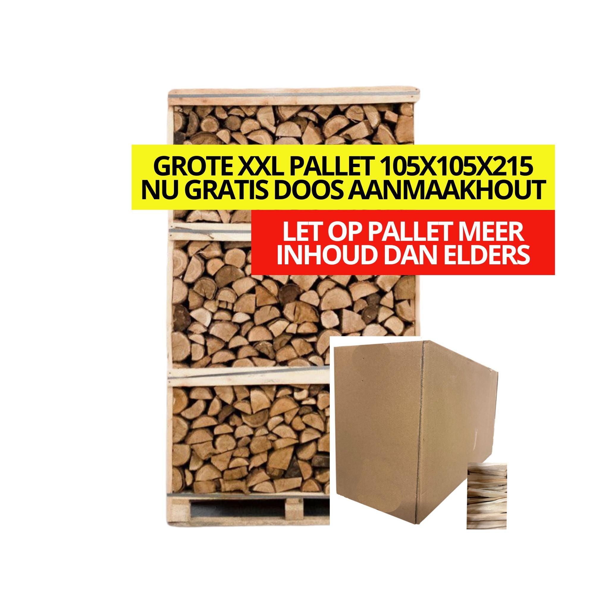 Haardhout Eiken FSC ovengedroogd - XXL - 2,15 m2