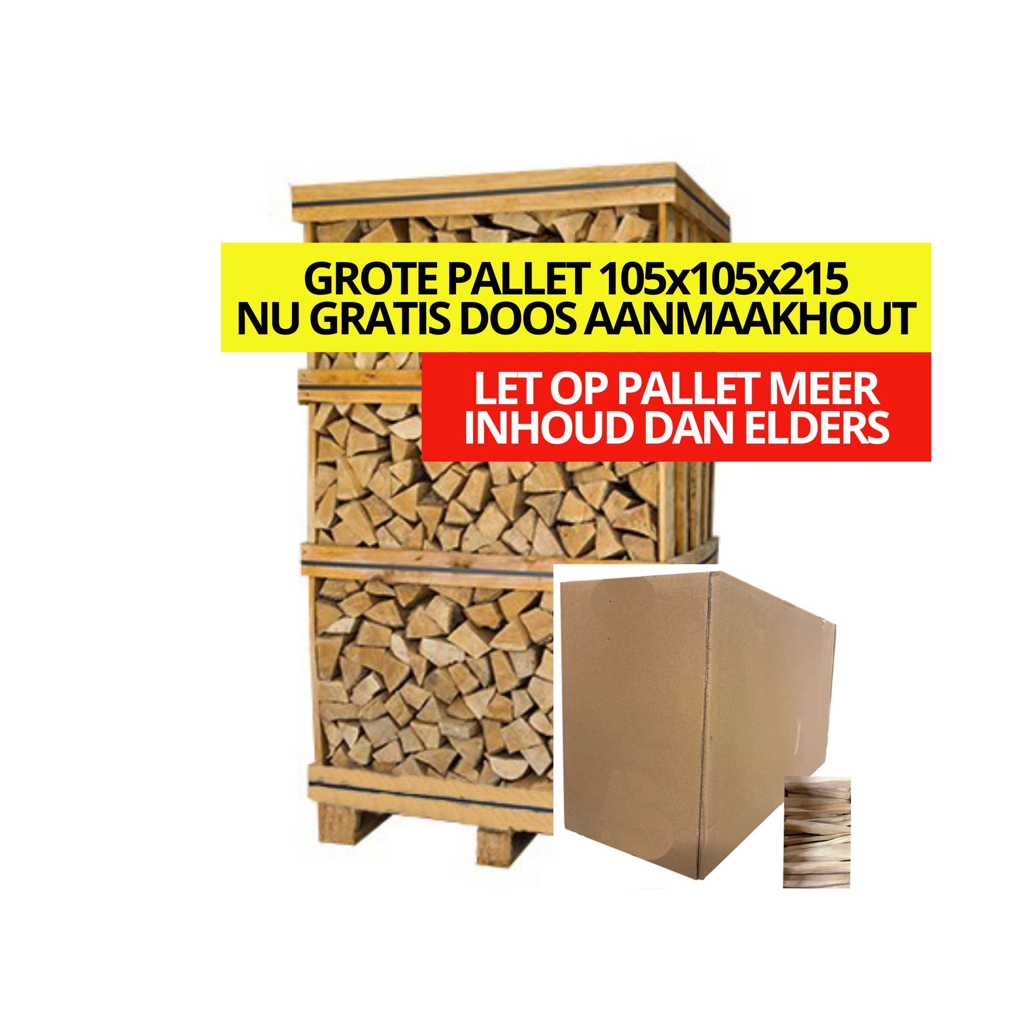 Haardhout Essen FSC ovengedroogd - XXL - 2,15 m2